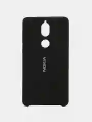 Черный чехол силиконовый Silicone Cover Case для Nokia 7