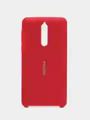 Красный чехол силиконовый Silicone Cover Case для Nokia 8
