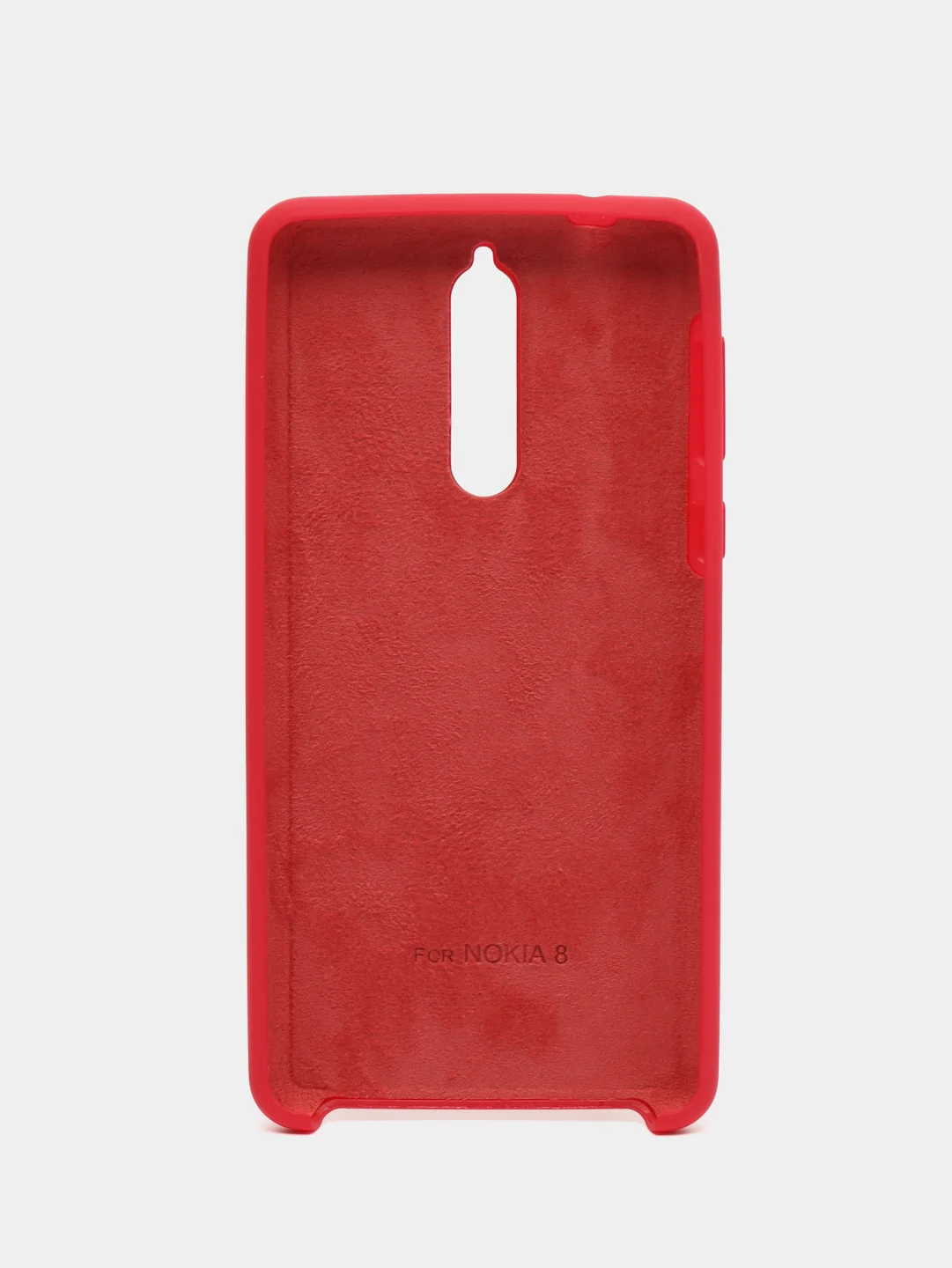 Красный чехол силиконовый Silicone Cover Case для Nokia 8