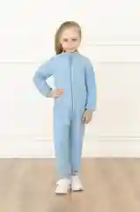Голубой флисовый комбинезон. Утенок