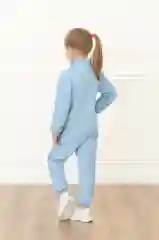 Голубой флисовый комбинезон. Утенок