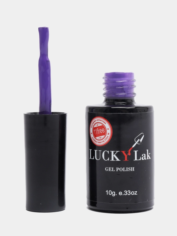 Гель лак для ногтей, гель-лак LuckyLak Edition №08, 10g сиреневый фиолетовый для маникюра