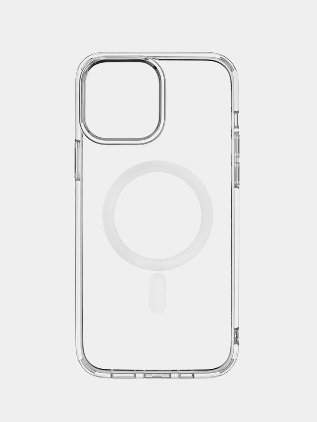 Чехол Magsafe для iPhone 11, 12, 13 Pro Max, 14 силиконовый, прозрачный
