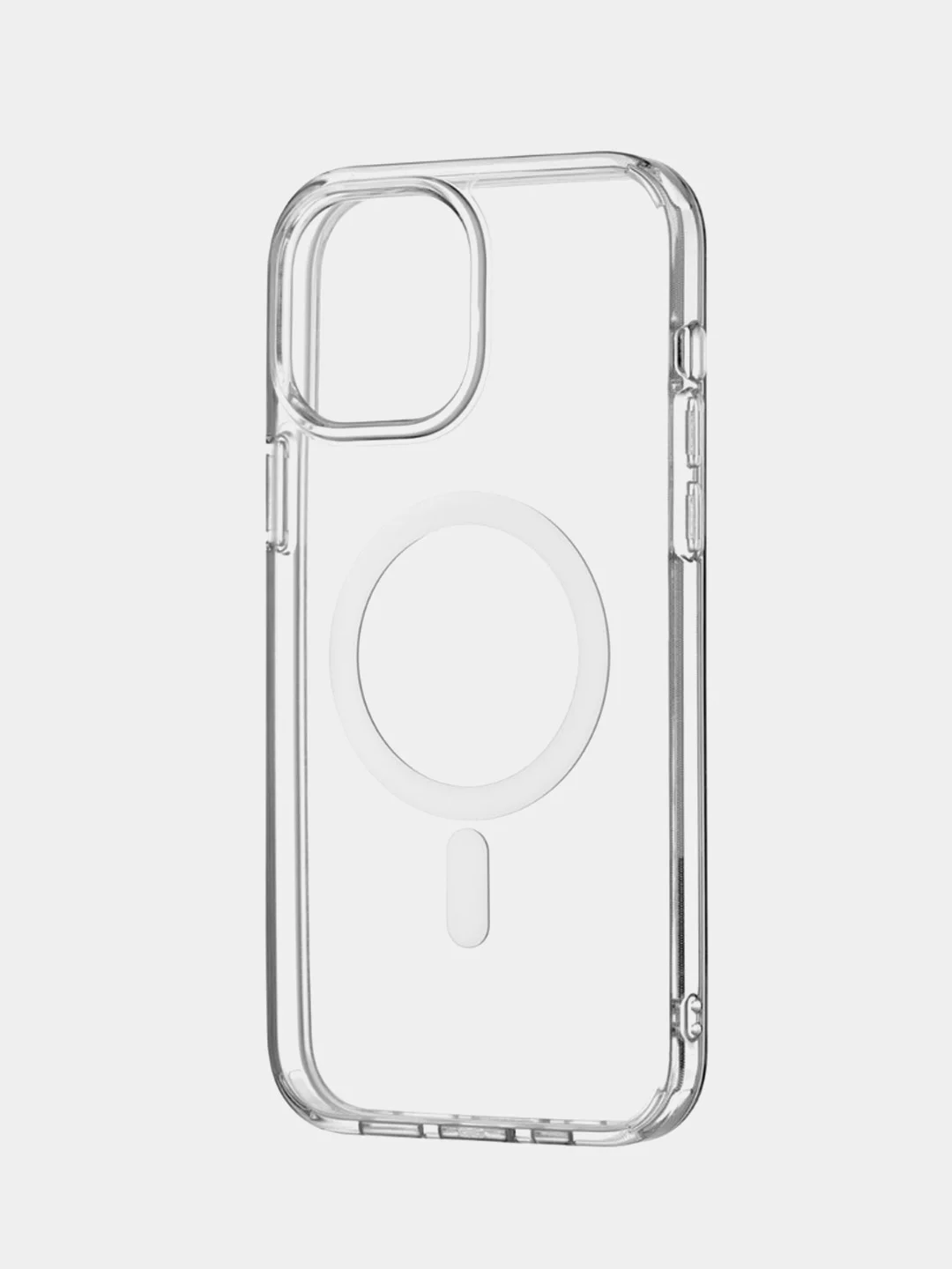 Чехол Magsafe для iPhone 11, 12, 13 Pro Max, 14 силиконовый, прозрачный