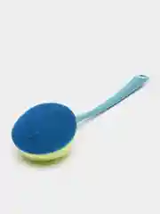 Щетка с губкой для посуды, 30 х 9,5 см
