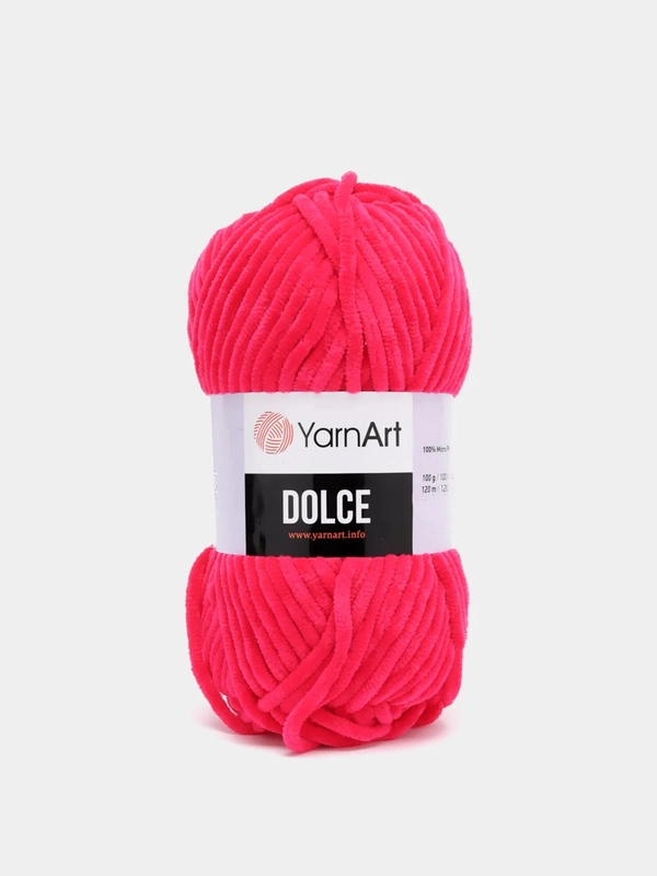 Пряжа YarnArt Dolce плюшевая, микрополиэстер, 100 г, 120 м