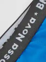 Синий меланж трусы для мальчика боксеры Bossa Nova "Basic"