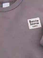 Коричневый боди для малыша с длинным рукавом Bossa Nova "Basic"
