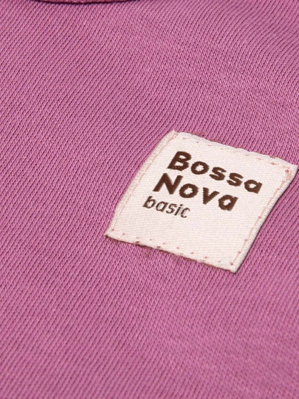 Фиолетовый боди для малыша с коротким рукавом Bossa Novа "Basic"