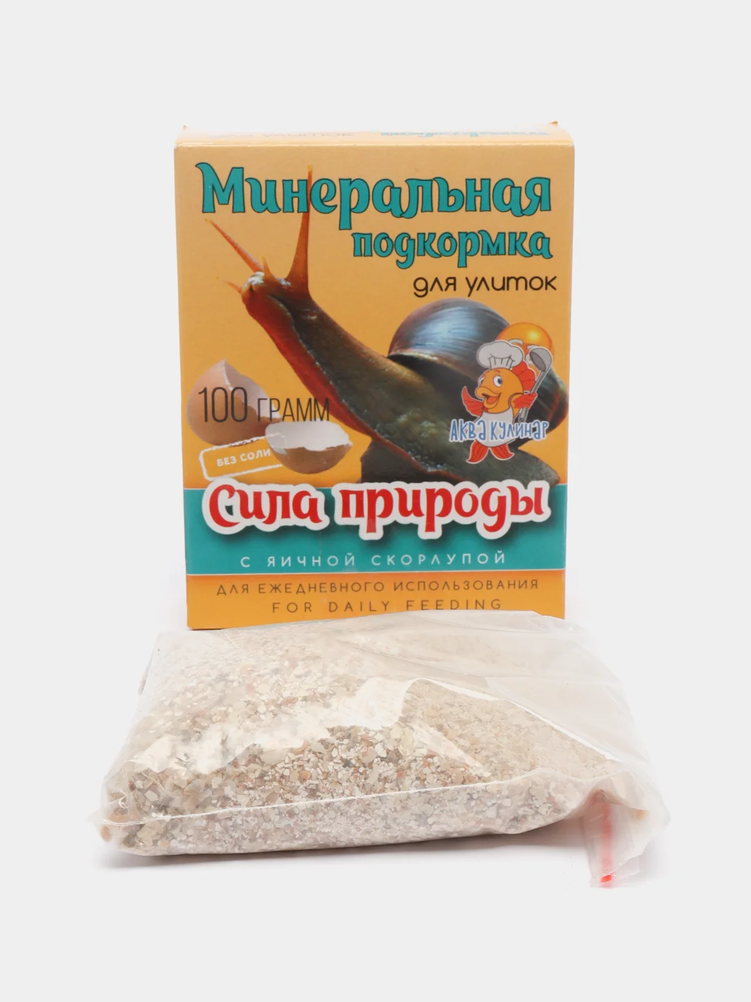Минеральная подкормка для декоративных улиток "Сила природы", 100 г