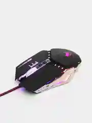 Черный игровая компьютерная мышь, 3 цвета, с разноцветной подсветкой