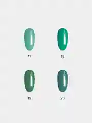 Гель лак для ногтей KIYOKO Moda, 10g (02-19) красный, оранжевый, розовый, зеленый