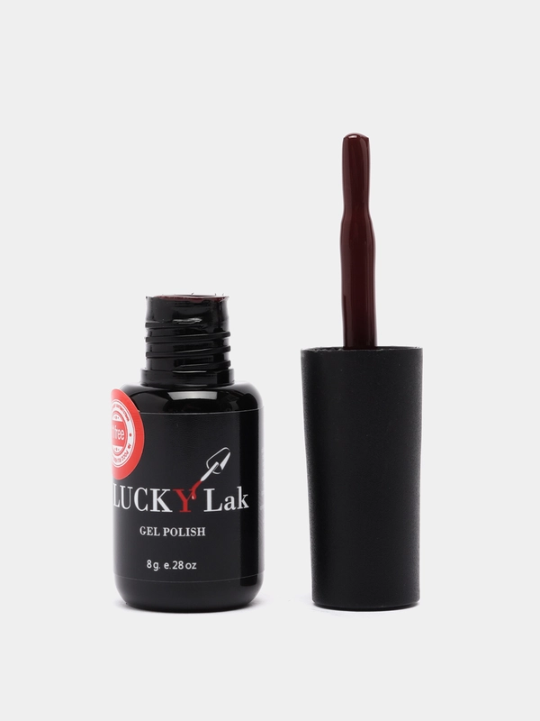 Гель лак для ногтей гель-лак LuckyLak FL №026 8g коричневый кирпич для маникюра и педикюра