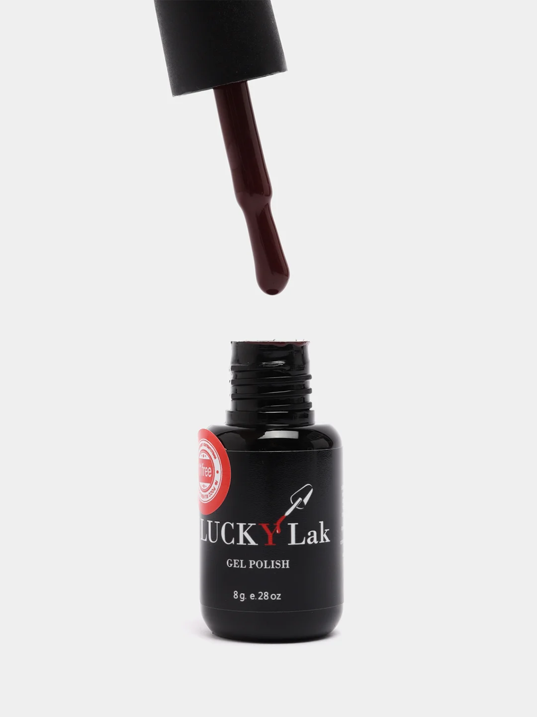 Гель лак для ногтей гель-лак LuckyLak FL №026 8g коричневый кирпич для маникюра и педикюра