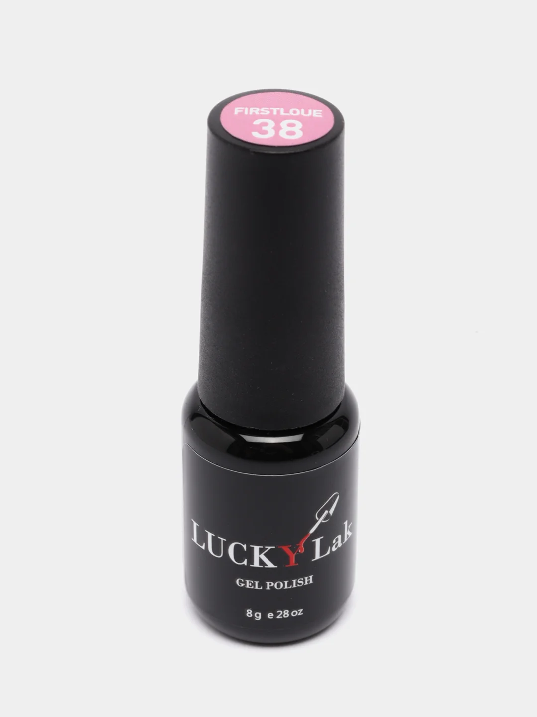 Гель лак для ногтей, гель-лак LuckyLak FL №038, 8g, розовый ягодный подтон для маникюра