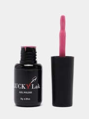 Гель лак для ногтей, гель-лак LuckyLak FL №038, 8g, розовый ягодный подтон для маникюра