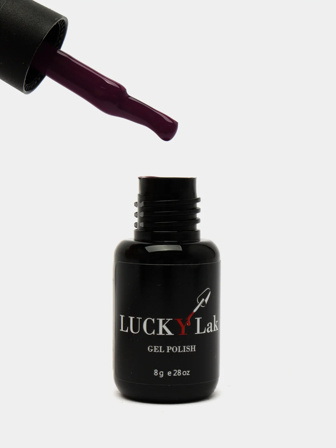 Гель лак для ногтей, гель-лак LuckyLak FL №040 8g, фиолетовый, сливовый, для маникюра