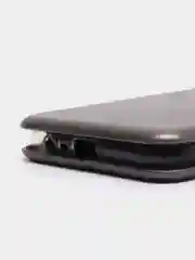 Серебряный чехол-книжка для Realme C21Y / Realme С25Y (Реалми С21Y / С25Y)