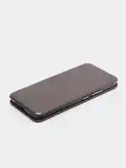 Серебряный чехол-книжка для Realme C21Y / Realme С25Y (Реалми С21Y / С25Y)