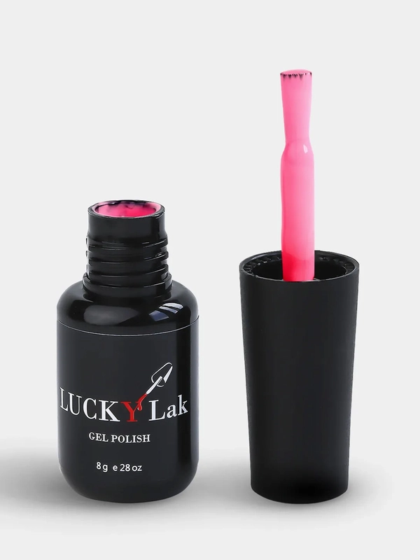 Гель лак для ногтей LuckyLak FL №052, 8g розовый барби лак для маникюра и педикюра