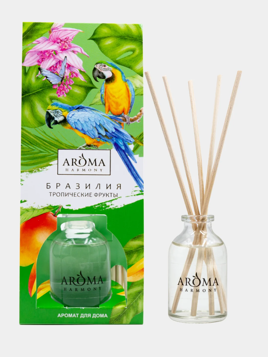Ароматический диффузор с палочками "Aroma Harmony" 30 мл, аромадиффузор для дома