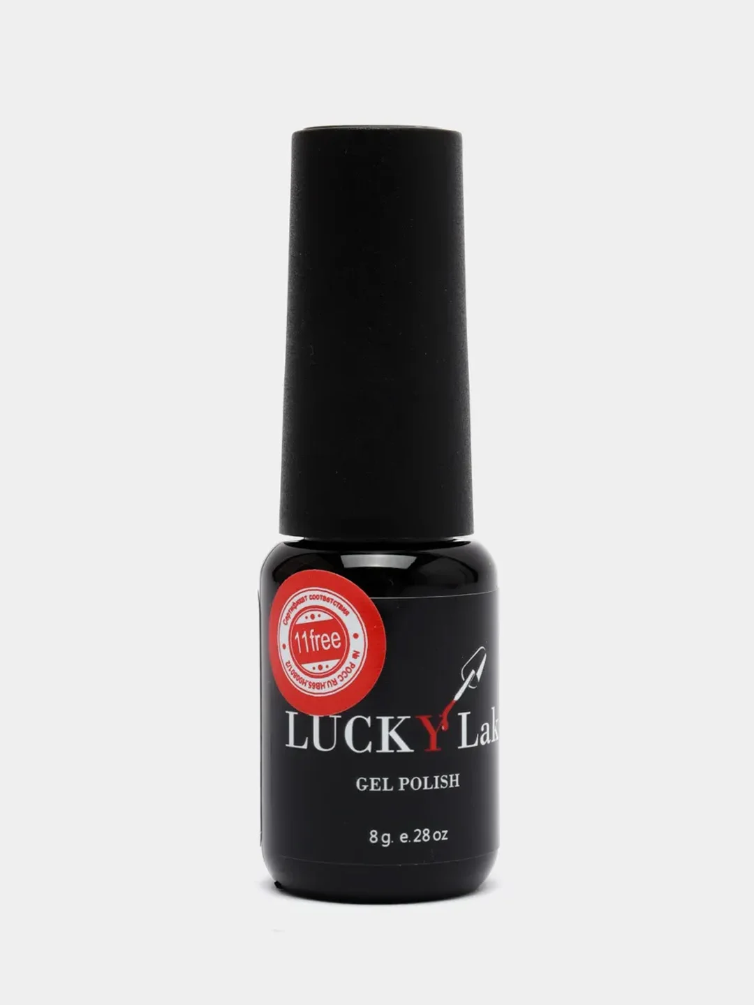 Гель лак для ногтей, гель-лак LuckyLak FL №055 8g нежно розовый френч лак для маникюра
