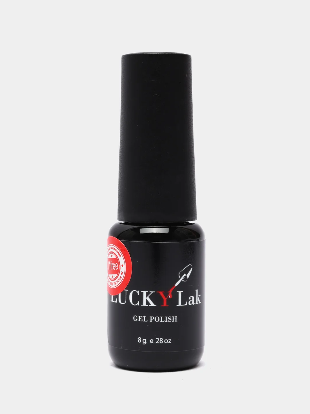 Гель-лак для ногтей LuckyLak FL №068, 8 g, фиолетовый темный, насыщенный лак для маникюра