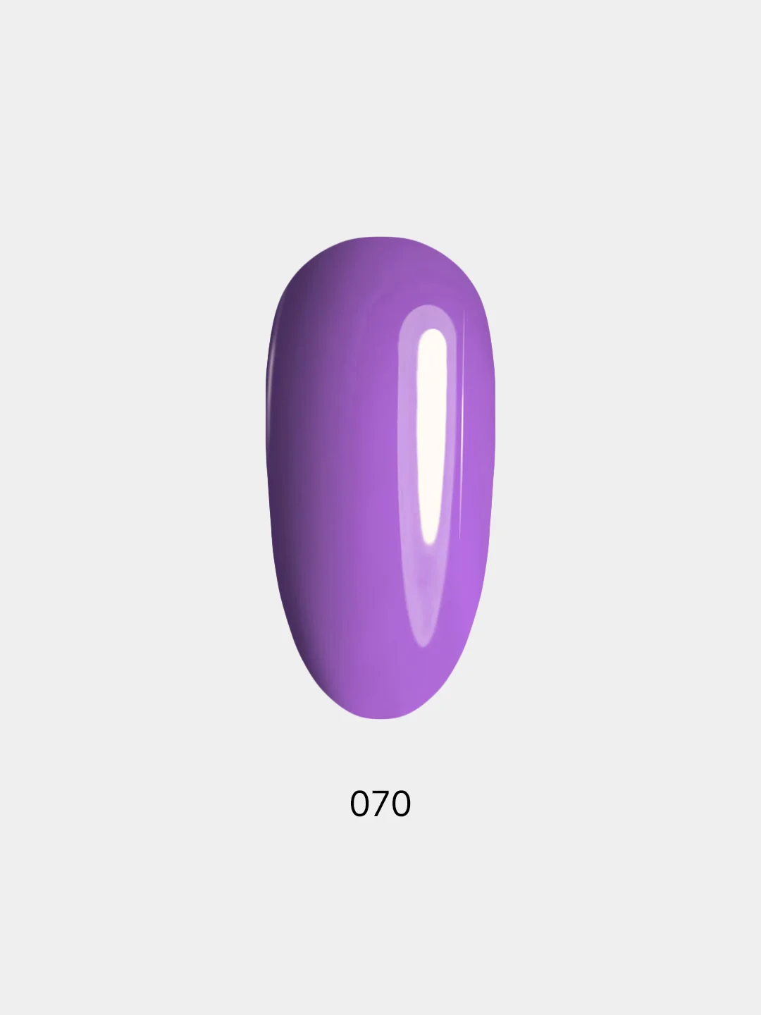 Гель лак для ногтей LuckyLak FL №070, 8g фиолетовый лиловый лак для маникюра и педикюра