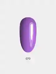 Гель лак для ногтей LuckyLak FL №070, 8g фиолетовый лиловый лак для маникюра и педикюра