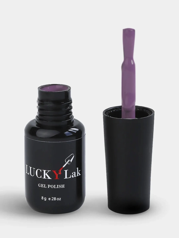 Гель лак для ногтей LuckyLak FL №079, 8g фиолетовый сливовый для маникюра и педикюра