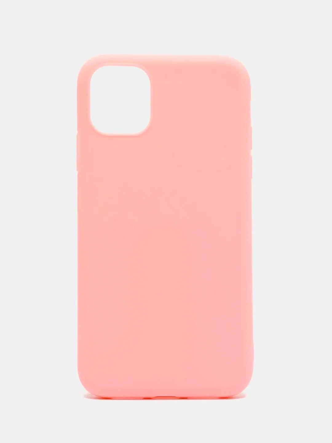 Розовый чехол силиконовый на Айфон (iPhone) 11, 14, 13, 12, XR, XS, X,6s,7, 8, SE, Pro, Max, Plus