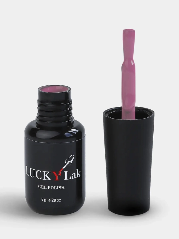 Гель-лак для ногтей, гель-лак LuckyLak FL №085, 8 g, розовый френч для маникюра и педикюра