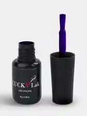 Гель лак для ногтей LuckyLak FL №090, 8g темно-фиолетовый лак для маникюра и педикюра