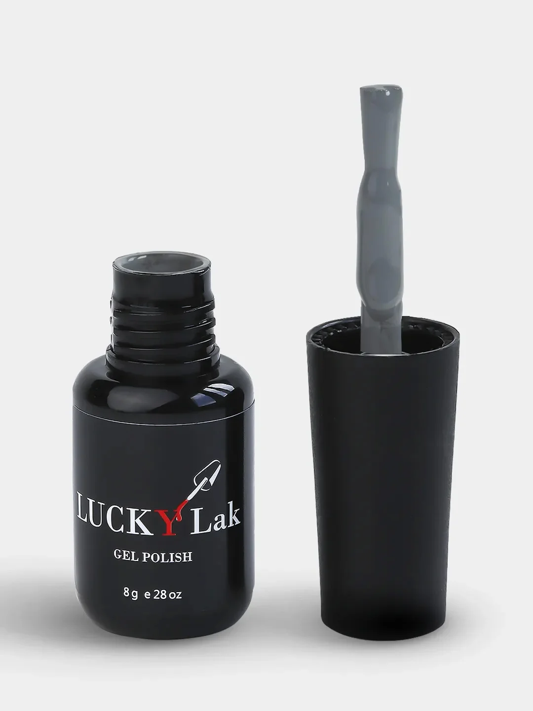 Гель-лак для ногтей, LuckyLak FL №104, 8 g, серый классик, для маникюра и педикюра