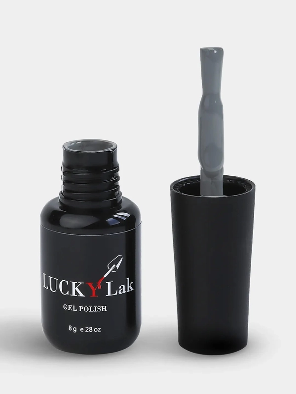 Гель-лак для ногтей, LuckyLak FL №104, 8 g, серый классик, для маникюра и педикюра