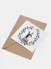 Открытка без текста "Зимний Олень"