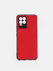 Багровый чехол Realme 8 / Realme 8 Pro Реалми 8 / 8 Про черный силиконовый под кожу