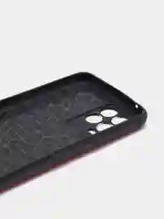 Багровый чехол Realme 8 / Realme 8 Pro Реалми 8 / 8 Про черный силиконовый под кожу