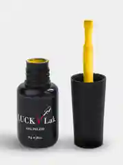 Цветная база для ногтей LuckyLak Neon Base №03, 8g неоновая светло-орандевая желтая