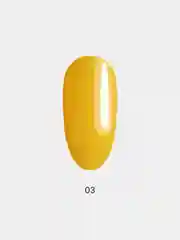 Цветная база для ногтей LuckyLak Neon Base №03, 8g неоновая светло-орандевая желтая