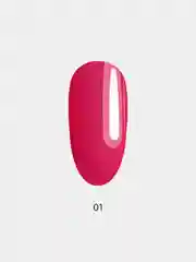 Цветная база для ногтей LuckyLak Neon Base №01, 8g неоновая розовая база для маникюра