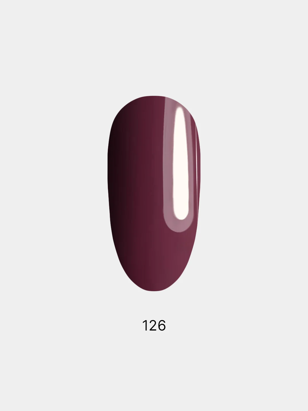 Гель лак для ногтей, гель-лак LuckyLak FL №126, 8g бордовый винный марсала для маникюра