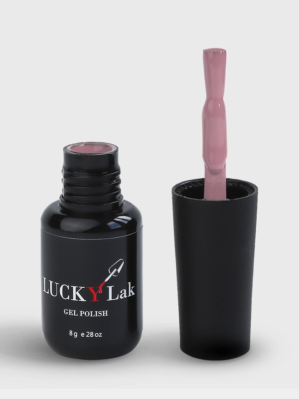 Гель лак для ногтей, гель-лак LuckyLak FL №129 8g пыльно сиреневый для маникюра и педикюра