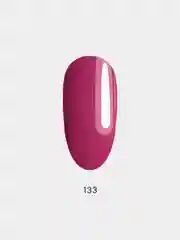 Гель лак для ногтей, гель-лак LuckyLak FL №133 8g темно розовый для маникюра и педикюра