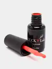 Гель лак, гель-лак для ногтей LuckyLak FL №139, 8g красный оранжевый подтон для маникюра