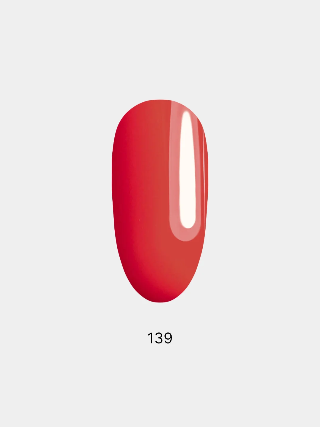 Гель лак, гель-лак для ногтей LuckyLak FL №139, 8g красный оранжевый подтон для маникюра