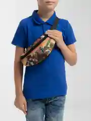 Багровый сумка поясная детская