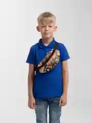 Багровый сумка поясная детская