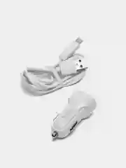 Автомобильное зарядное устройство Hoco Z2A, 2хUSB, 2.4 А, кабель Lightning, 1 м, белый