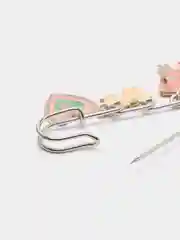 Розовый булавка-украшение для обуви, с 4 шармами